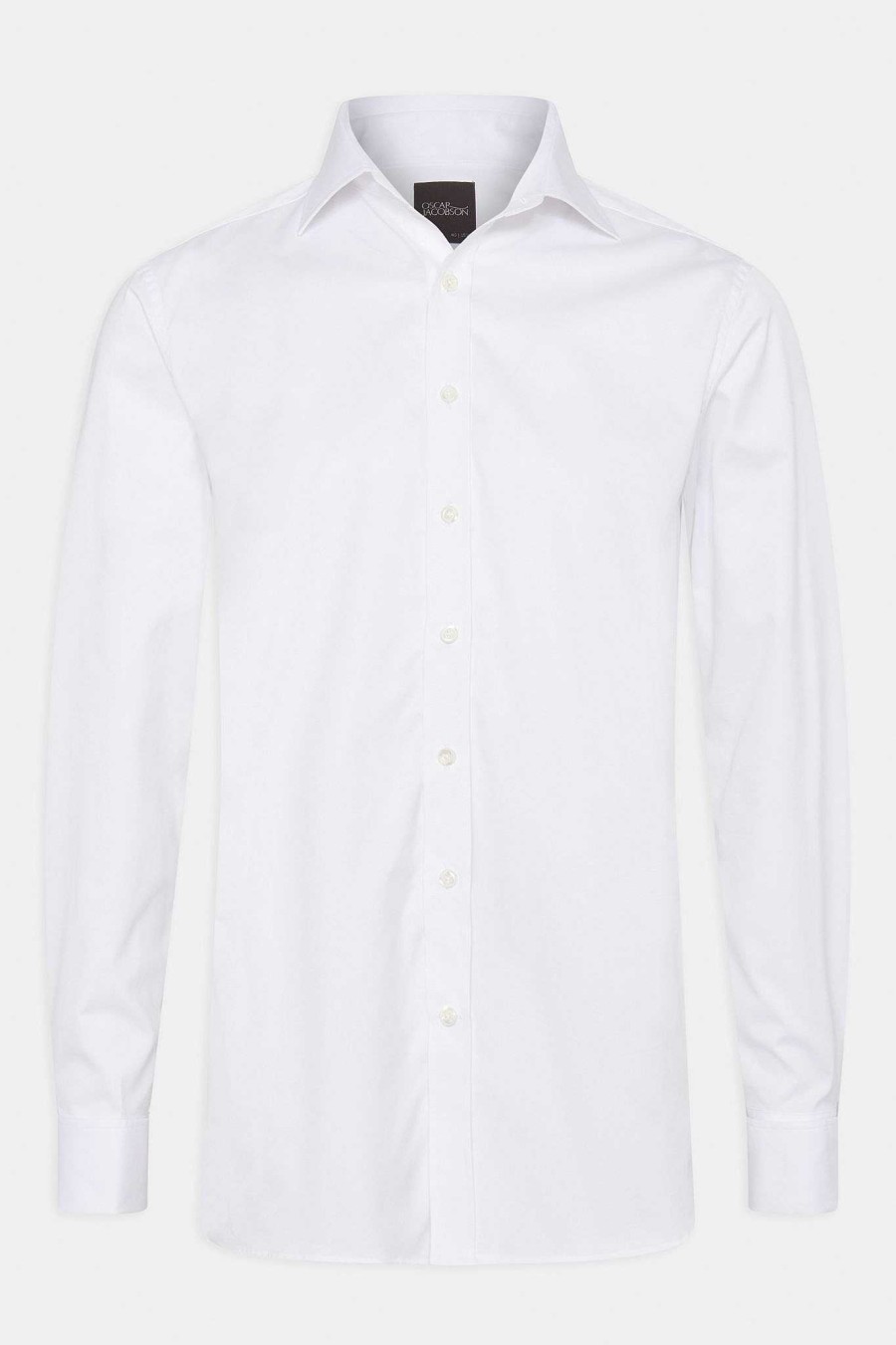 Klader Oscar Jacobson | Cut Away Double Cuff Twill Shirt