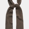 Accessories Oscar Jacobson | Rib Knit Kashmir Scarf