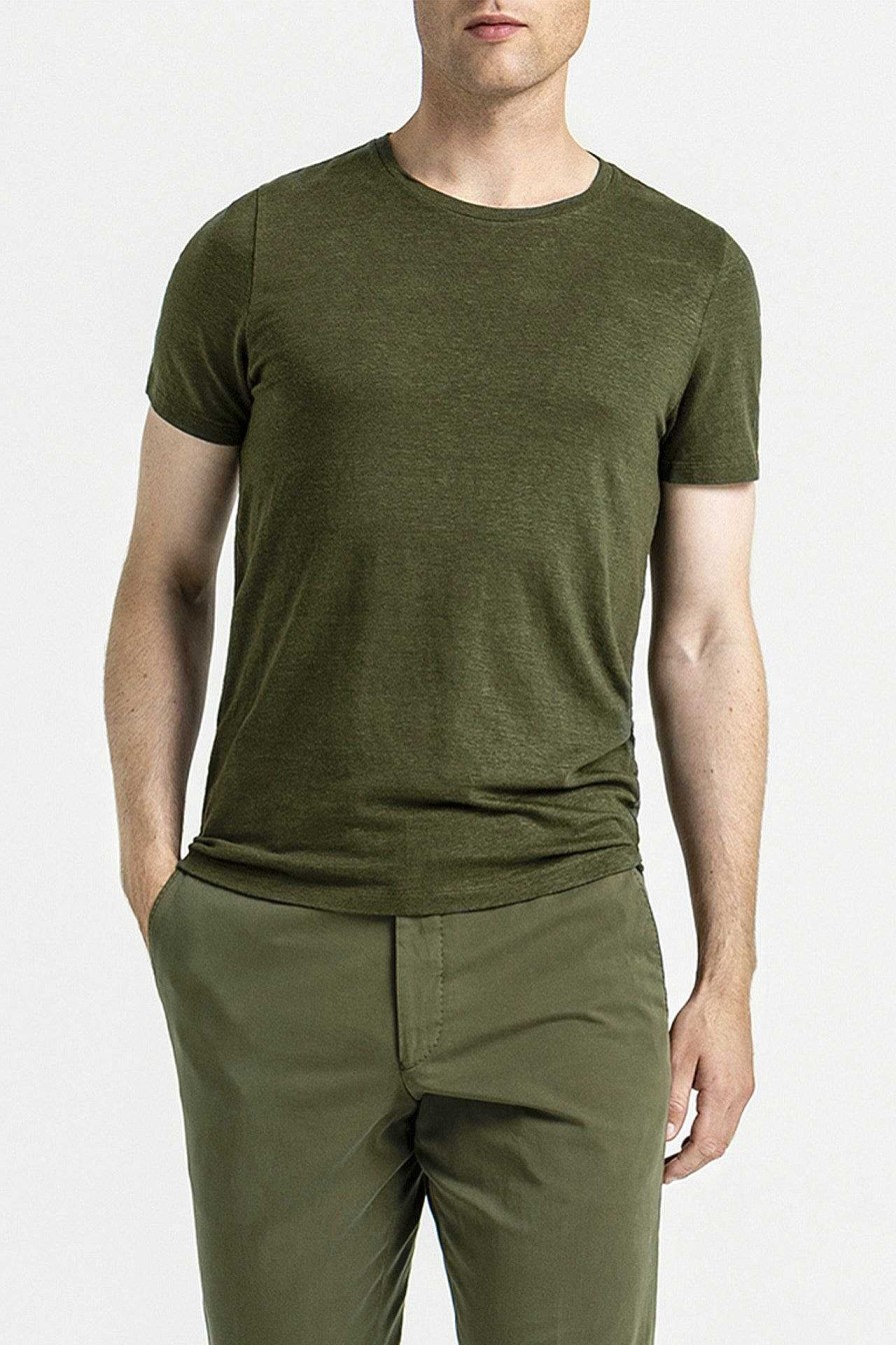 Klader Oscar Jacobson | Kyran Linen T-Shirt