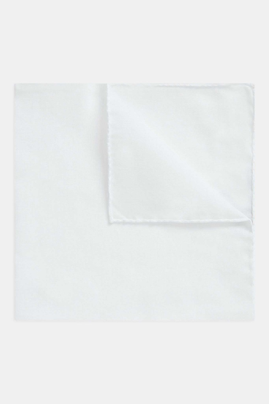 Klader Oscar Jacobson | White Cotton Handkerchief