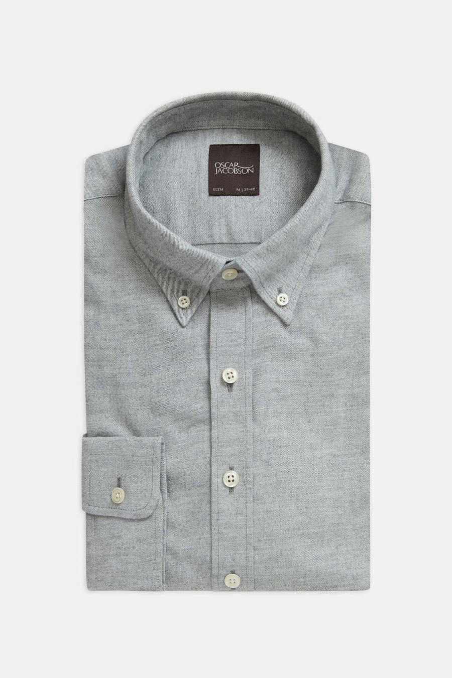 Klader Oscar Jacobson | Slim Fit Shirt Button Down Flannel Shirt