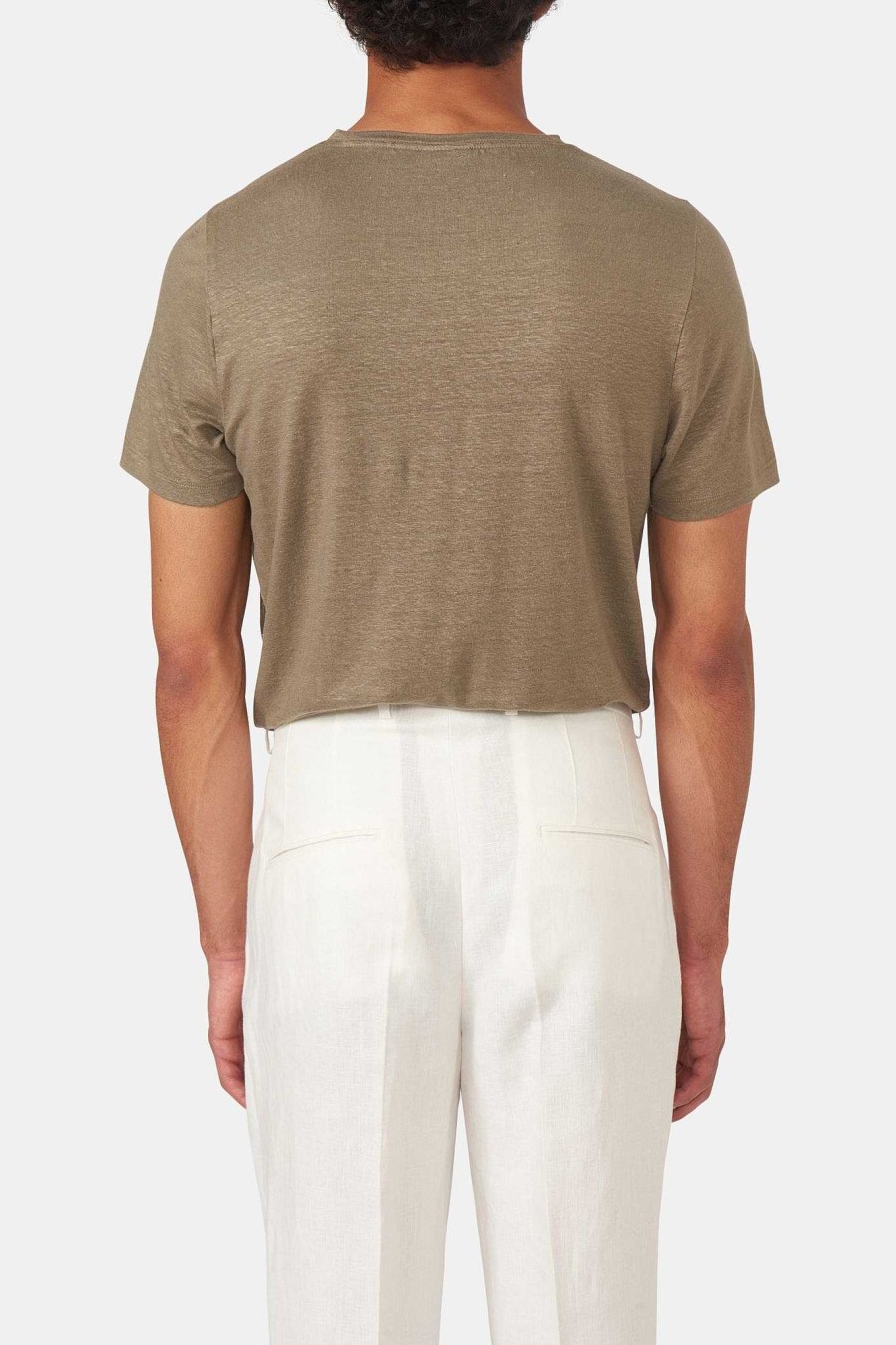 Klader Oscar Jacobson | Kyran Linen T-Shirt