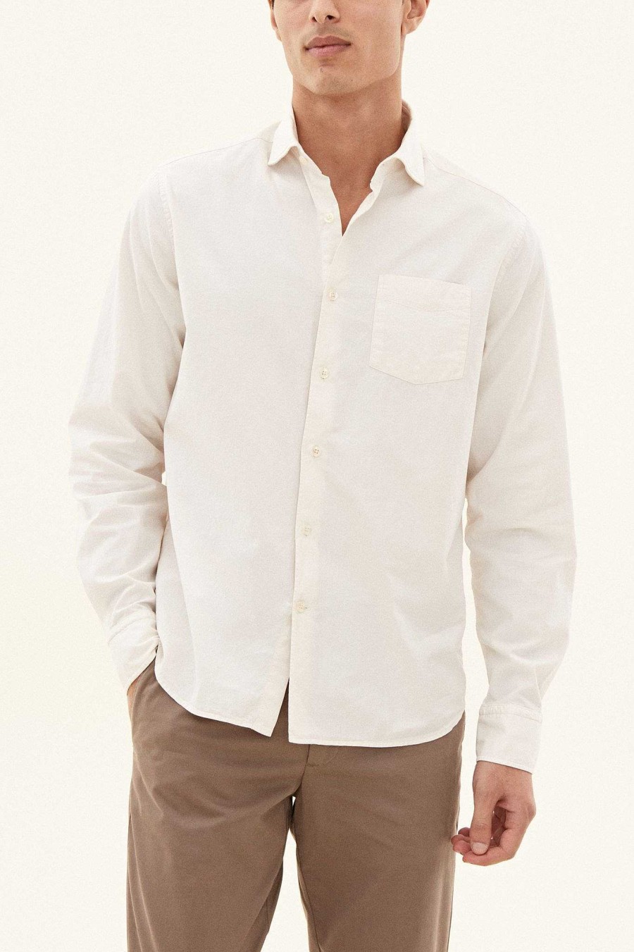 Klader Oscar Jacobson | Wide Spread Twill Shirt