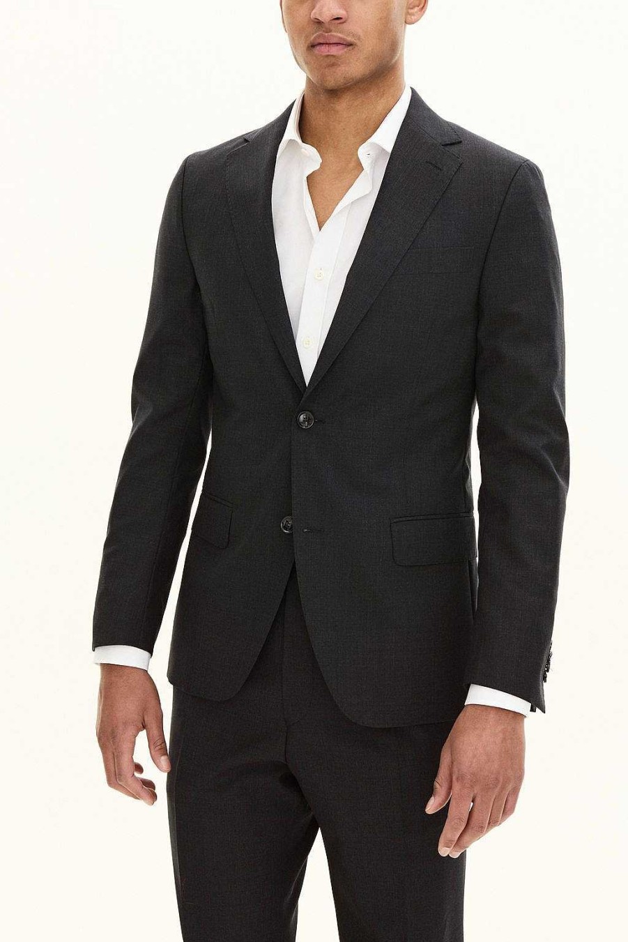 Klader Oscar Jacobson | Slim Fit Microstructure Wool Blazer