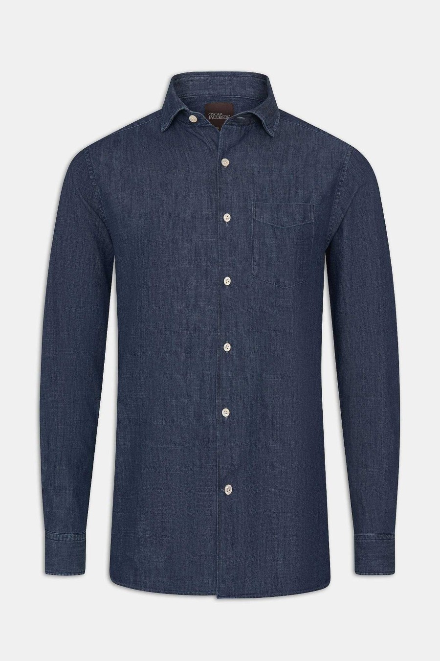 Klader Oscar Jacobson | Cut Away Denim Shirt