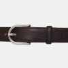 Accessories Oscar Jacobson | Round Buckle Laderbalte Lizard