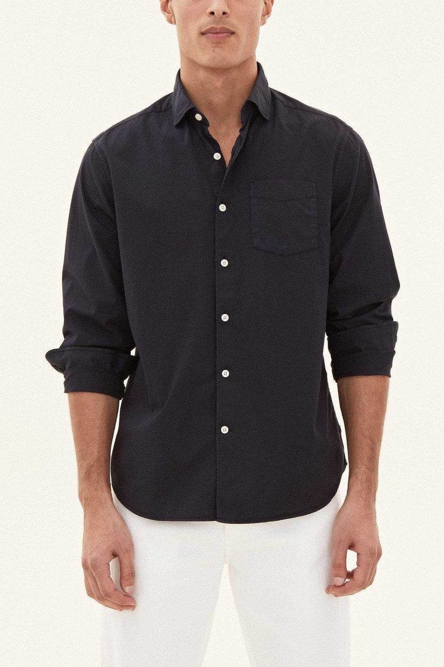 Klader Oscar Jacobson | Wide Spread Twill Shirt