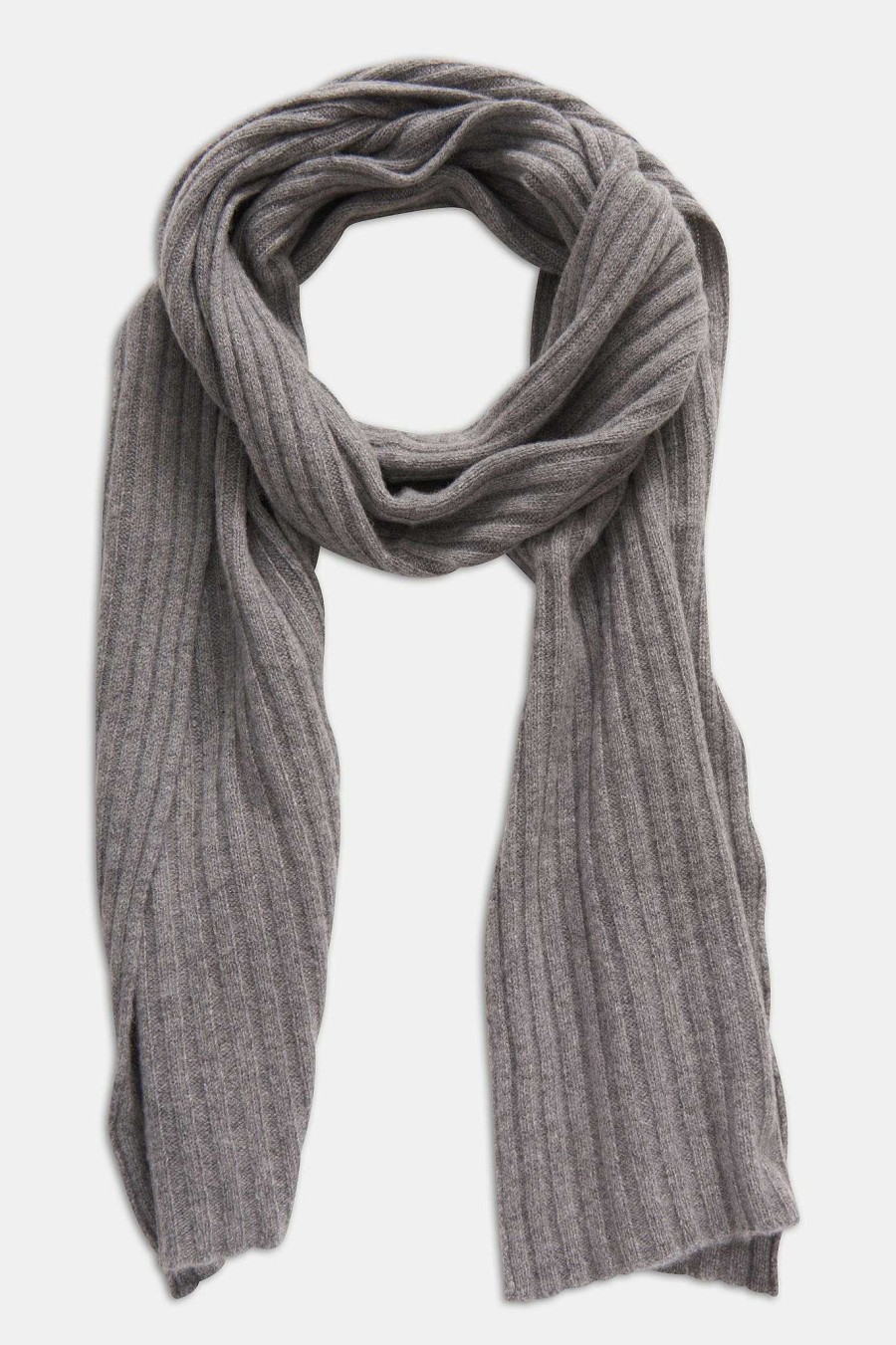 Accessories Oscar Jacobson | Rib Knit Kashmir Scarf