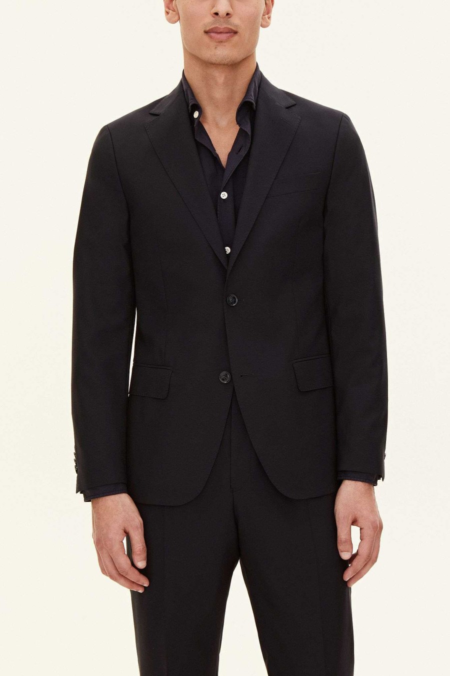 Klader Oscar Jacobson | Slim Fit Microstructure Wool Blazer